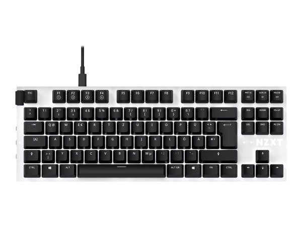 NZXT NZXT FUNCTION TENKEYLESS (weiß/schwarz, DE-Layout, Gateron Red, Hot-Swap)