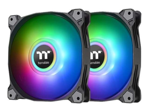 THERMALTAKE PURE DUO 12 ARGB SYNC FAN BLAC CL-F115-PL12SW-A
