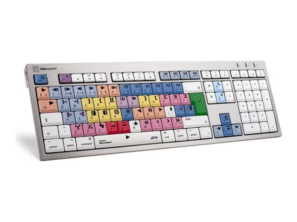 LOGIC-KEYBOARD Avid Media Composer ALBA Slimline (LKB-MCOM4-CWMU-UK) LKB-MCOM4-CWMU-UK