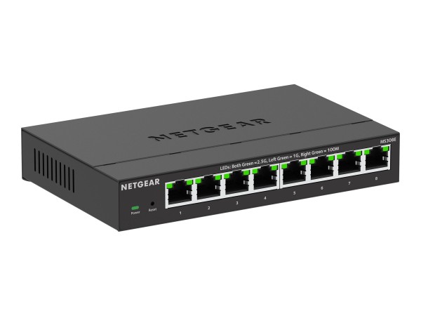 NETGEAR MS308E, 8 Port Multi-Gigabit Unmanaged Plus 2.5G Switch MS308E-100EUS