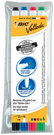 BIC Whiteboard-Marker Velleda 1721, Rundspitze, 4er Etui