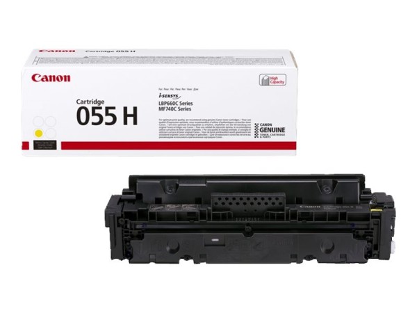 CANON CANON 055 H - Hohe Ergiebigkeit - Gelb - Original - Tonerpatrone - für i-SENSYS LBP663Cdw, LBP664Cx,