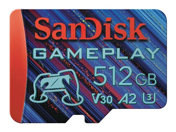 SANDISK SANDISK GamePlay 512 GB microSDXC UHS-I-Speicherkarte bis 190 MB/s
