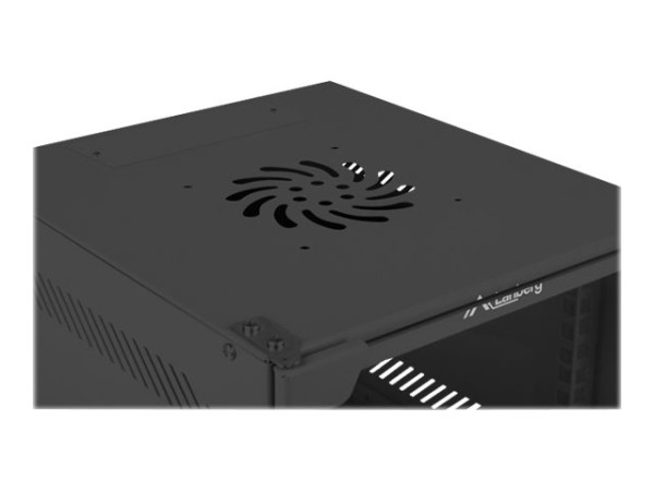 LANBERG LANBERG 10" 12U 280x310 Wandgehäuse Glastür (FlatPack) sw