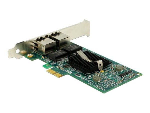DELOCK DELOCK PCI Express Card > 2 x Gigabit LAN - Netzwerkadapter - PCIe 2.0 Low-Profile - Gigabit Etherne