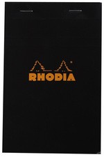 RHODIA Notizblock No. 14, 110 x 170 mm, kariert, schwarz