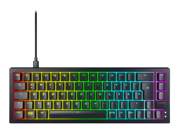 CHERRY Keyboard Xtrfy K5V2 RGB Compact Gaming MX2A RED [DE] black +++ kompa CX-K5V2-RGB-CPT-BLACK-R-
