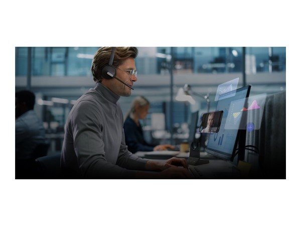 YEALINK YEALINK WH64 Dual Teams (schwarz, DECT, Bluetooth, Ladestation, USB)
