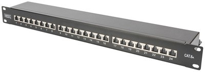 DIGITUS 19" Patch Panel, Kat. 6A, Klasse EA, 24-Port