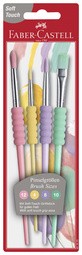 FABER-CASTELL Synthetikhaarpinsel-Set Pastell