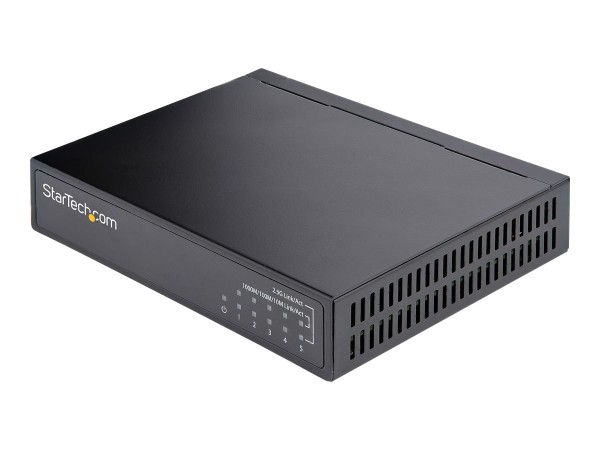 STARTECH.COM 5 Port Gigabit Switch Unverwalteter 2,5Gbit/s Switch Netzwerk/ DS52000