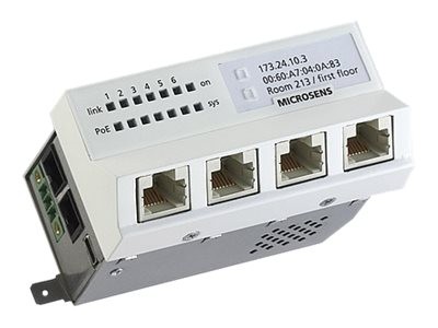 MICROSENS MICROSENS Gigabit Ethernet Micro Switch Generation 6 - Switch - verwaltet - 5 x 10/100/1000 (PoE+) +