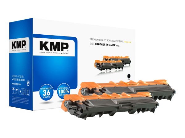 KMP KMP B T48D 2er Pack Schwarz Tonerpatrone