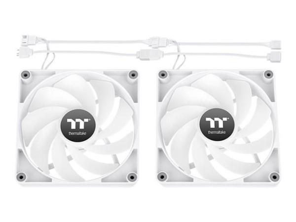 THERMALTAKE THERMALTAKE 140mm Themaltake CT140 Reverse ARGB Sync PC Cooling Fan White 2 Pack