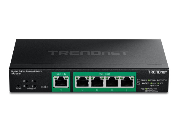 TRENDNET TRENDNET 5-Port Gigabit PoE++ Powered Managed Switch PoE PT