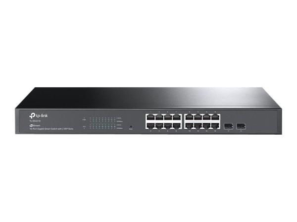 TP-LINK JetStream 16-Port Gigabit Smart Switch with 2 Gigabit SFP Slots TL-SG2218