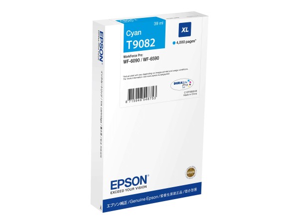 EPSON WF-6xxx Ink Cartridge Cyan XL C13T90824N