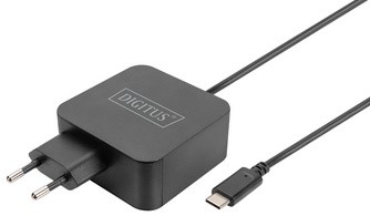 DIGITUS Notebook-Ladegerät USB-C, 65 Watt, schwarz