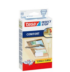 tesa Fliegengitter COMFORT für Dachfenster, 1,20 x 1,40 m