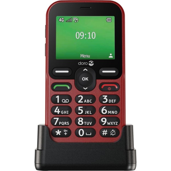 DORO DORO Leva E10, Großtastenhandy, 4G, rot 4G GSM-Mobiltelefon