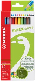 STABILO Buntstifte GREENcolors, 24er Karton-Etui