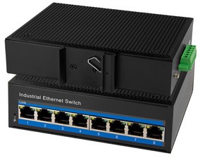 LogiLink Industrial Gibabit Ethernet PoE Switch, 8-Port