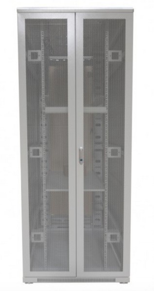 ALLNET ALLNET 19""Schrank, 42HE, B800/T1000mm, perforierte Blechtüren, Lichtgrau, SNB-Serie,