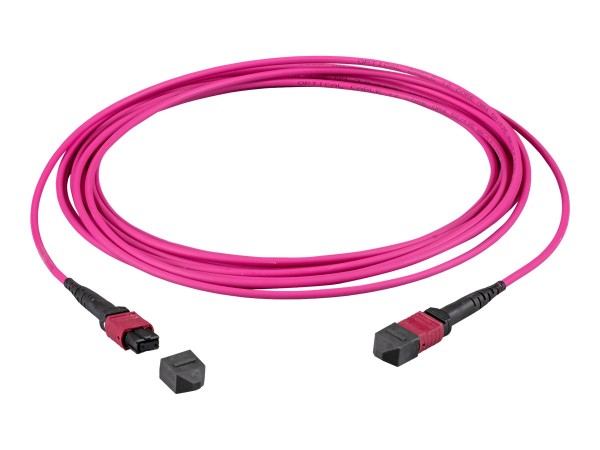 EFB ELEKTRONIK EFB ELEKTRONIK MTP¬-F/MTP¬-F 12-Fasermatrix Patchkabel OM4, LSZH erika-violett, Code B, 15m (MTPF12M