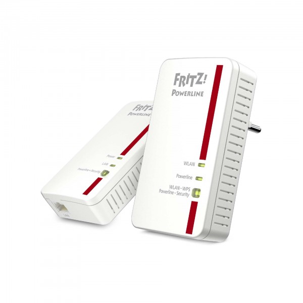 AVM FRITZ!Powerline 1240E - Bridge - WLAN, Stromnetz (Powerline) 1.200 Mbps - 2-Port - Funk