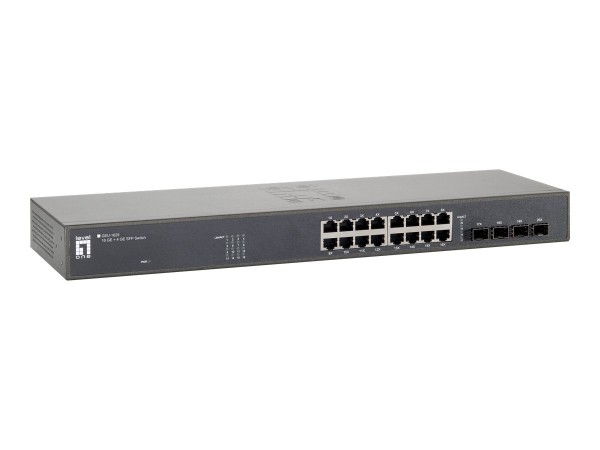 LEVELONE Level One Switch 16Port Gigabit Ethernet + 4 Slot SFP