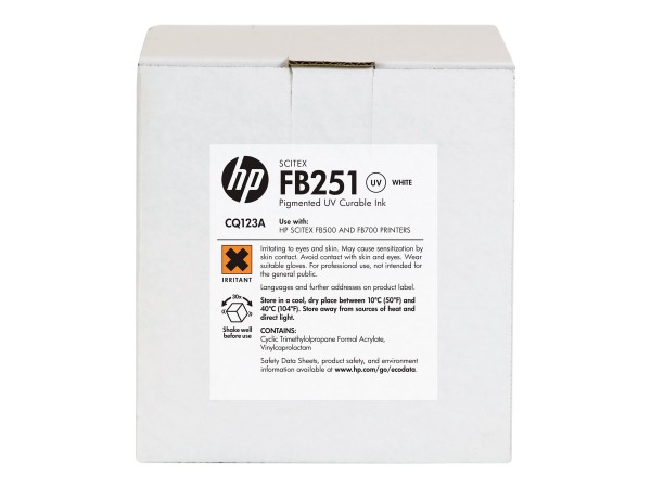 HP SCITEX FB251 WHITE INK CQ123A