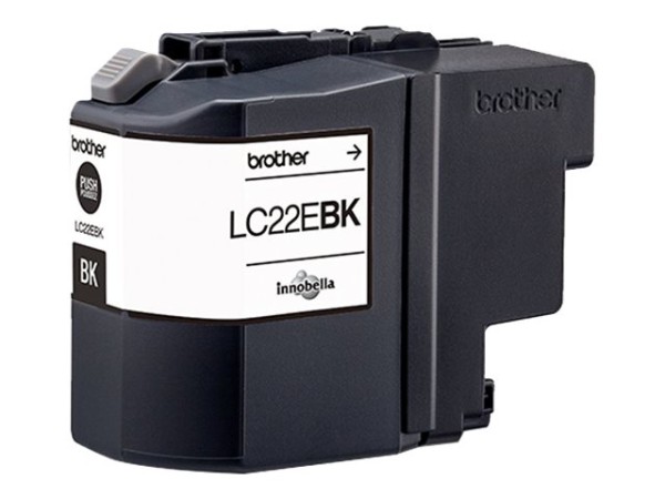 BROTHER LC22EBK Sehr hohe Ergiebigkeit Schwarz Tintenpatrone LC22EBK