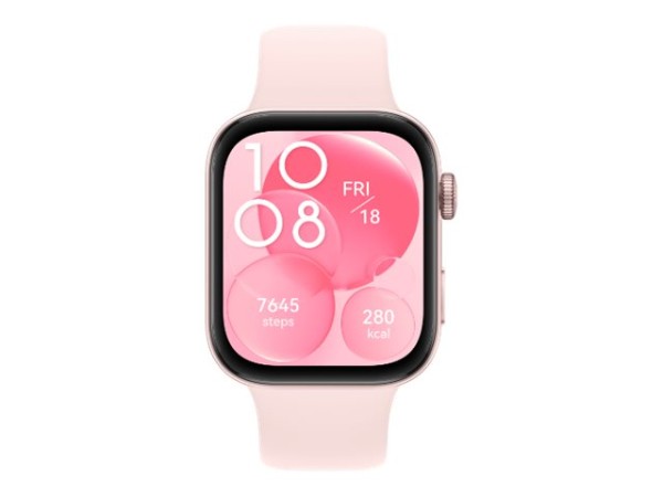 HUAWEI HUAWEI Watch Fit 3 (Solo-B09S) (rosa, Fluorelastomer-Armband in rosa)