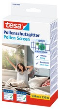 tesa Pollenschutzgitter für Fenster, 1,80 m x 1,50 m