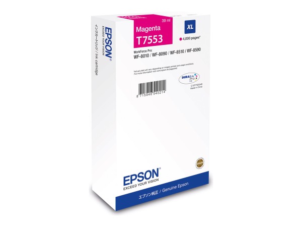 EPSON WF-8xxx Series Ink Cartridge XL MG C13T75534N