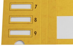emey Ordnungsmappe Junior, 24 Fächer, mit Zahlenskala, rot