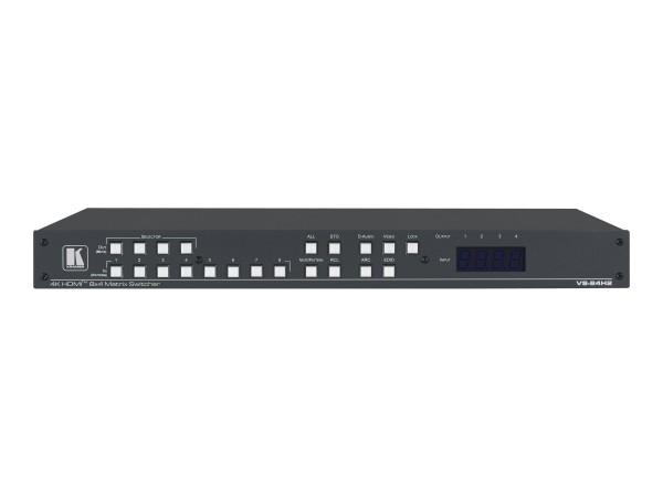 KRAMER VS-84H2 8x4 4K HDR HDCP 2.2 HDMI 2.0 Matrix mit digitalem Audio-Rout 20-00011730