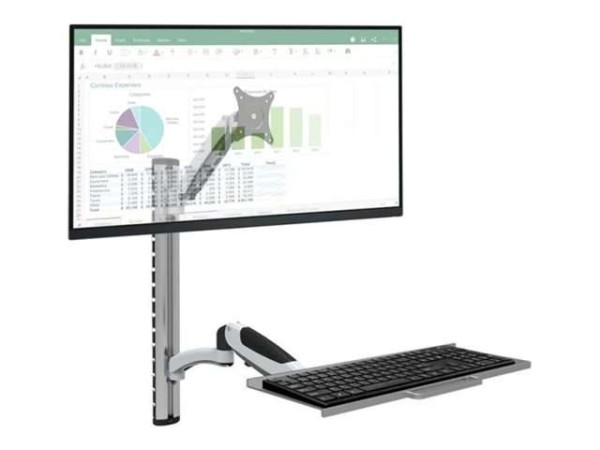EFB ELEKTRONIK Wandhalterung für 38,10cm (15")-27", mit flexibler Tastatura ICA-PLW-02