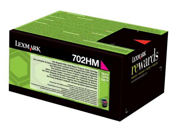 LEXMARK 702HM Magenta Tonerpatrone LCCP, LRP 70C2HM0