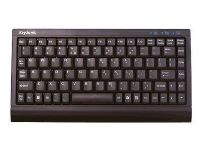 KEYSONIC ACK-595 C+ - Tastatur - PS/2, USB - mattschwarz (ACK-595 C+ BLACK) ACK-595 C+ BLACK