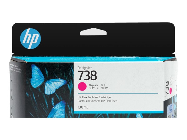 HP HP 738 130-ml Magenta DesignJet Ink Cartridge