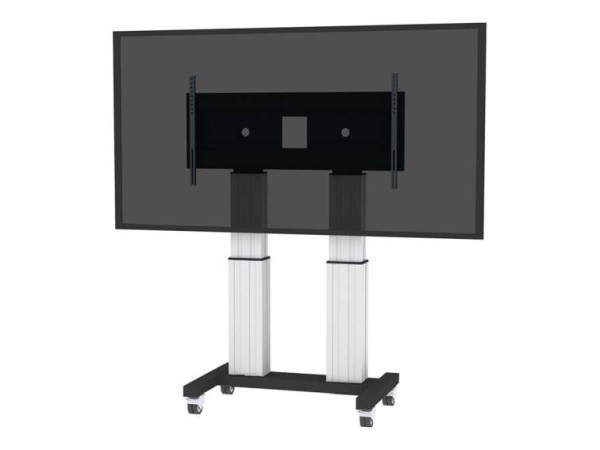 NEOMOUNTS Mobiler Bodenständer für Flachbild-Fernseher bis 120" (305 cm) PLASMA-M2600SILVER
