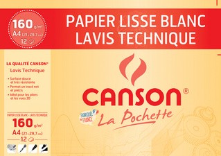 CANSON technisches Zeichenpapier, 240 x 320 mm, 200 g/qm