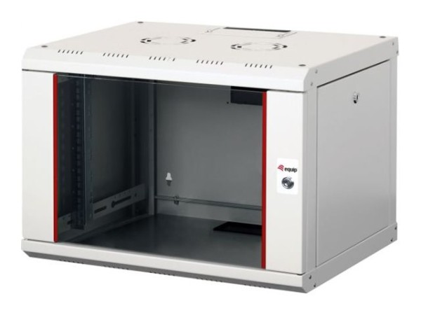 EQUIP EQUIP Serverschrank 19"  07U 600x450mm Glastür   grau