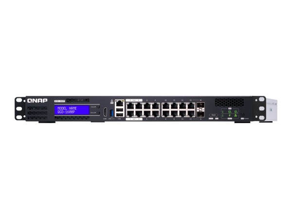 QNAP QGD-1600P-4G QGD-1600P 16x 1GbE PoE Ports mit 2x RJ45 und SFP+ combo p QGD-1600P-4G