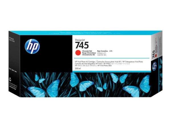 HP 745 Chromatic Red DesignJet Tintenpatrone F9K06A