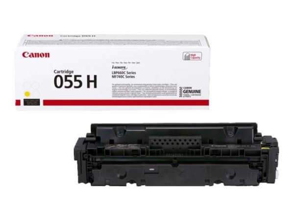 CANON 055 H - Hohe Ergiebigkeit - Gelb - Original - Tonerpatrone - für i-SE 3017C004