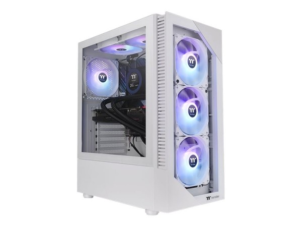 THERMALTAKE THERMALTAKE View 200 TG Midi Tower  "ARGB Snow"    White retail