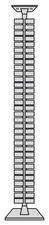 kerkmann Kabelkanal horizontal für Sitz-/Stehtische, silber