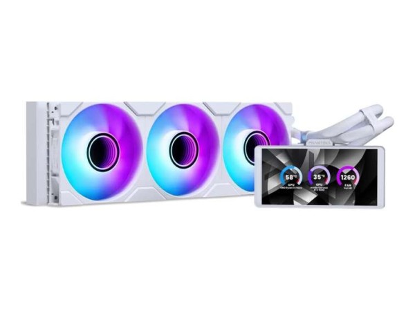 PHANTEKS Glacier One 360M25 LCD weiß AiO-Wasserkühlung PH-GO360M25G2LCD_DWT01